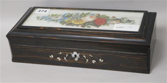 A Victorian coromandel box